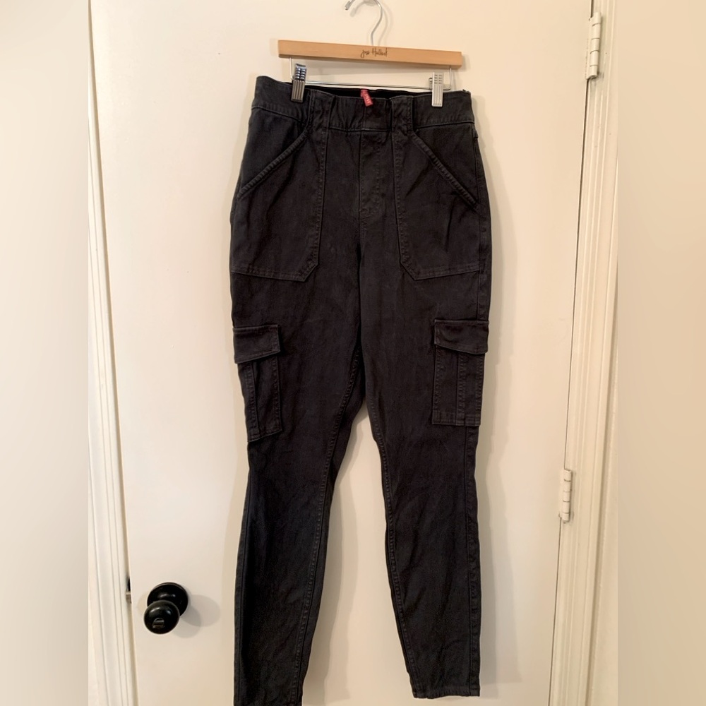 Spanx Cargo Black Jeans
